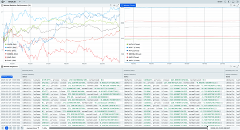 Screenshot of the Rerun viewer demoing the $Any scalar example