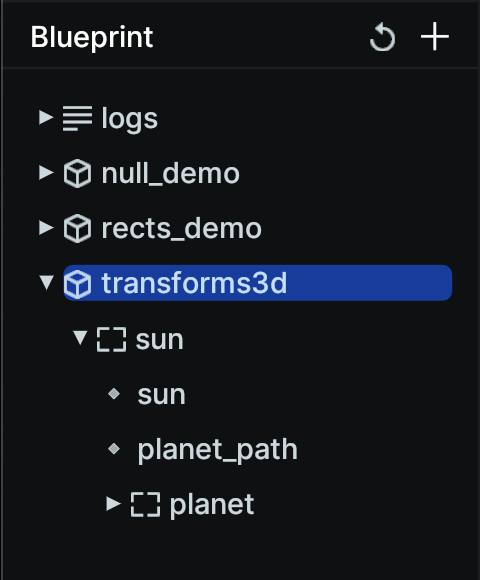 screenshot of the blueprint view